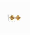 PENDIENTES ORO 18KT FLOR