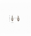 PENDIENTES ORO BLANCO 18KT  CIRCONITAS