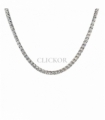 COLLAR ORO BLANCO 18KT CON CIRCONITAS