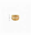 ANILLO ORO 18KT HOJAS