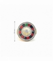 SELLO ORO 18KT RULETA CON CIRCONITAS