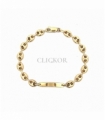 PULSERA NO ME OLVIDES ORO 18KT GRANO CAF