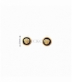 PENDIENTES ORO 18KT MEDUSA PIEDRA ONIX