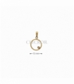 COLGANTE ORO 18KT CIRCULO CON CIRCONITA