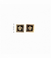 PENDIENTES CUADRADO ORO 18KT MEDUSA