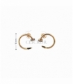 PENDIENTES ORO 18KT CLAVO CIRCONITAS