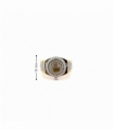 ANILLO ORO BICOLOR 18KT CORONA CIRCONITA