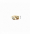 ANILLO ORO BICOLOR 18KT PANTERA CIRCONIT