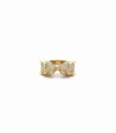 ANILLO ORO BICOLOR 18KT PANTERAS CIRCONI