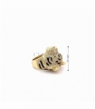 SELLO ORO 18KT TIGRE CIRCONITAS