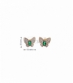 PENDIENTES ORO 18KT MARIPOSA CIRCONITAS