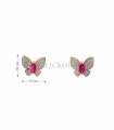 PENDIENTES ORO 18KT MARIPOSA CIRCONITAS