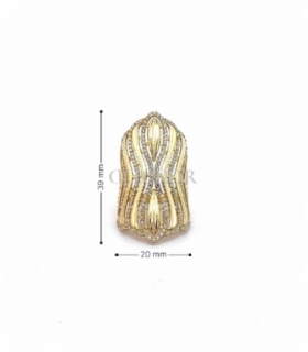 ANILLO ORO 18KT CIRCONITAS