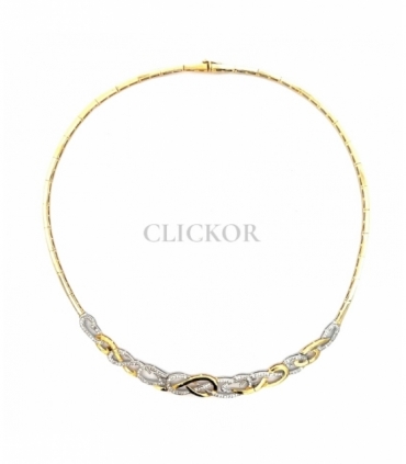 COLLAR BICOLOR 18KT BRILLANTE