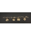 PULSERA ORO 18KT CON CACHAROS