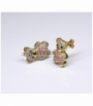 PENDIENTES ORO AMARILLO 18KT OSO