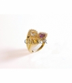 ANILLO ORO 18KT CIRCONITAS PIEDRAS COLOR