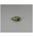 ANILLO ORO 18KT CIRCONITAS VERDE