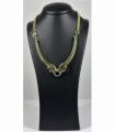 COLLAR ORO 18KT PANTERA CIRCONITAS CUBAN