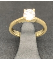 SOLITARIO ORO 18KT ZIRCONITA