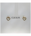 PENDIENTES ORO 18KT CORAZON CIRCONITAS