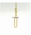 COLLAR ORO 18KT OVAL CIRCONITAS