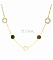 COLLAR ORO 18KT CHAPA CIRCONITAS