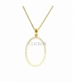 COLLAR ORO 18KT OVAL CIRCONITAS