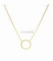 COLLAR ORO 18KT ARO CIRCONITAS