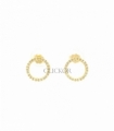 PENDIENTES ORO 18KT REDONDO CIRCONITAS