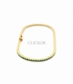 PULSERA ORO 18KT CIRCONITAS VERDE