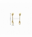 PENDIENTES ORO 18KT CIERRE PRESION