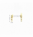 PENDIENTES ORO 18KT CIRCONITAS