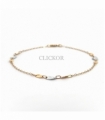 PULSERA BICOLOR ORO 18KT