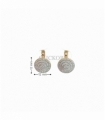 PENDIENTES ORO 18KT REDONDO CON CIRCONITAS