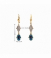 PENDIENTES ORO 18KT MANO FATIMA CIRCONIT