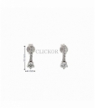 PENDIENTES ORO BLANCO 18KT CIRCONITAS