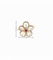 ANILLO ORO 18KT FLOR CON CIRCONITA