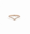 ANILLO ORO ROSA 18KT CON CIRCONITAS