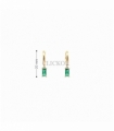 PENDIENTES ORO 18KT CIRCONIO COLOR