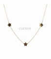 COLLAR ORO 18KT CON 7 ESTRELLAS