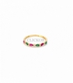 ANILLO ORO 18KT CIRCONITAS COLORES