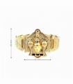 PULSERA ORO 18KT FARAON CON CIRCONITAS