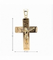 COLGANTE ORO 18KT CRUZ CON CRISTO