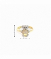 ANILLO ORO 18KT OSO CIRCONITAS ROSA