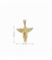 COLGANTE ORO 18KT ANGEL CON CIRCONITAS