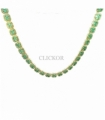 COLLAR ORO 18KT CON PIEDRAS VERDES