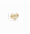 ANILLO ORO 18KT CORAZON FLORES DENTRO