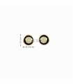 PENDIENTES ORO 18KT MEDUSA ONIX