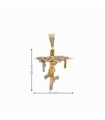 COLGANTE CRUZ CON CRISTO ORO 18KT